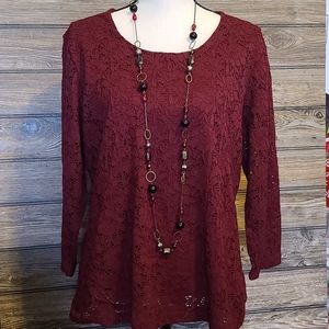 Gorgeous Lace Covered Top